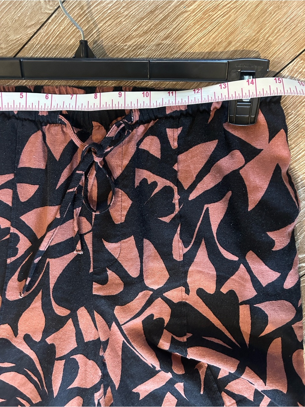 a new day Black and Rust Abstract Wide Leg Pants - Picture 7 of 14